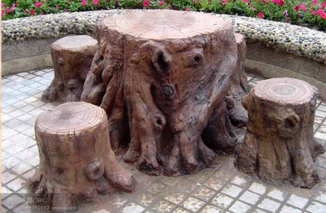 仿木坐凳